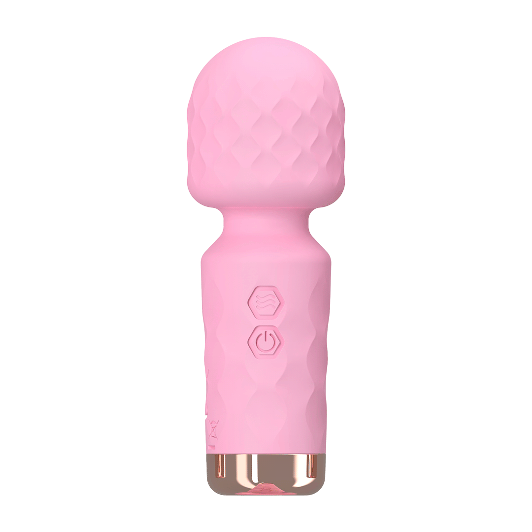 Pink Whisper Rechargeable Mini Massage Wand Vibrator