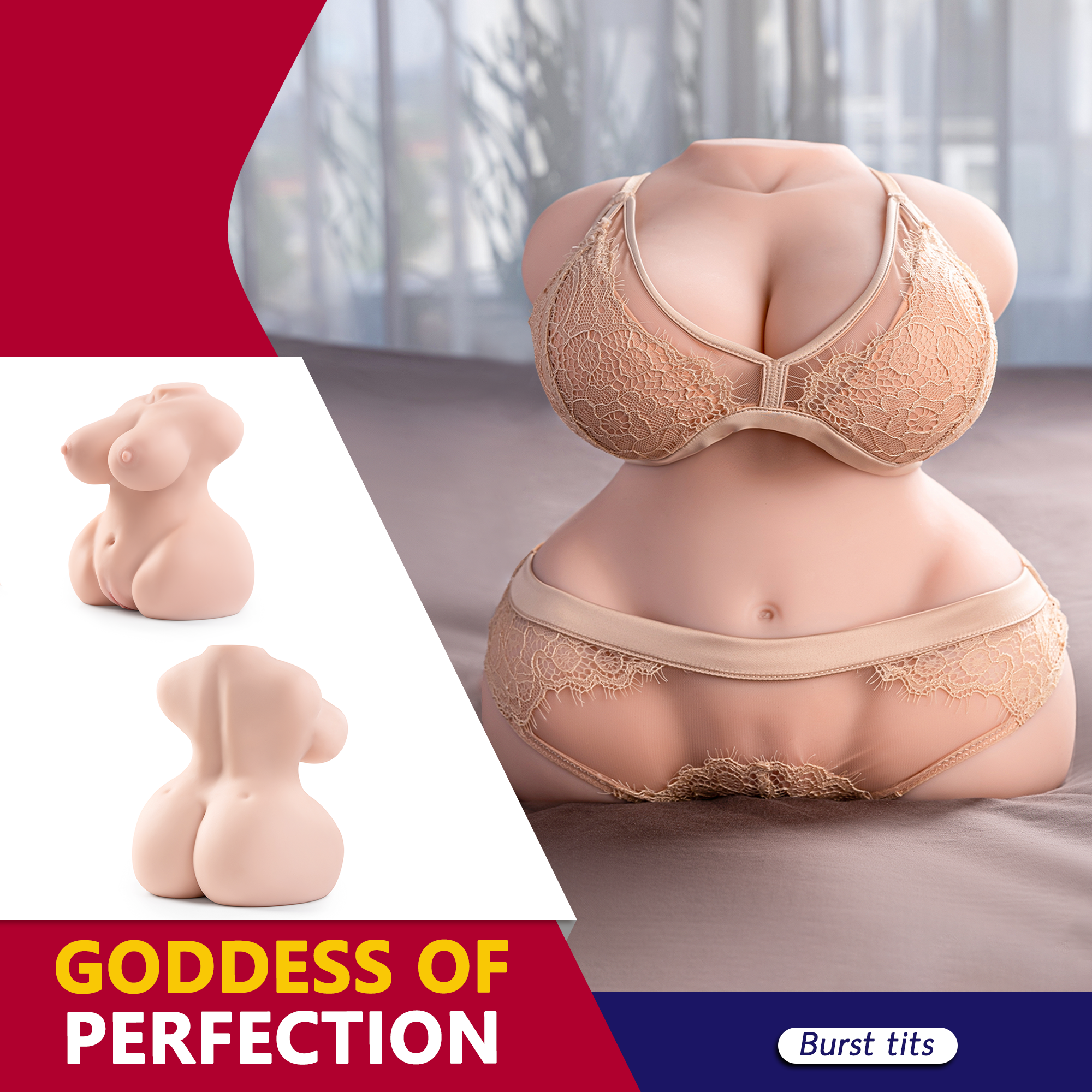 Bob Doll Realistic Vagina and Ass Masturbator 12.1lbs