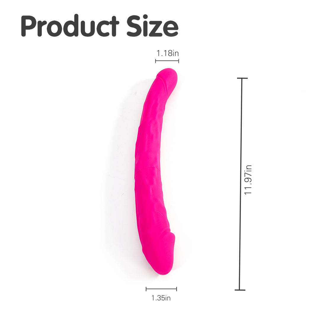 King 3 Double-Ended Vibrating Dildo 12 inch