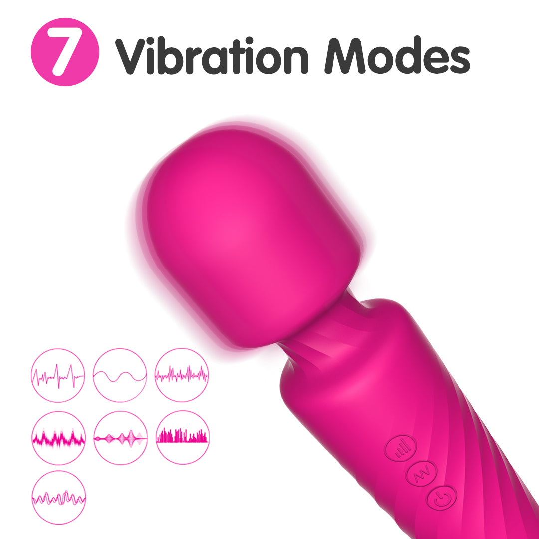 Pink Silicon Massage Wand