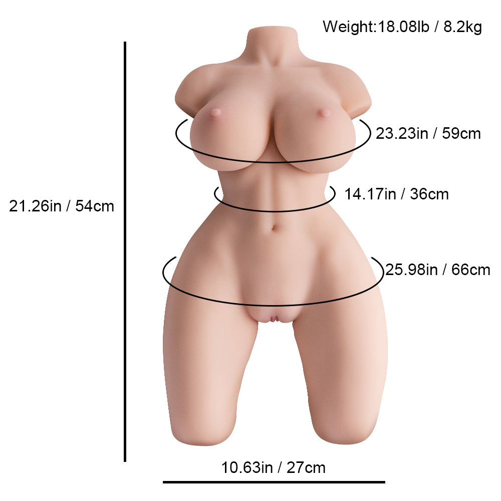 Rosman Doll Realistic Vagina and Ass Masturbator 18.08lbs