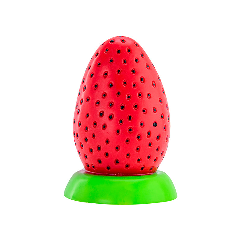 Fun Imitation Strawberry Soft Silicone Dildo 4.37 Inch