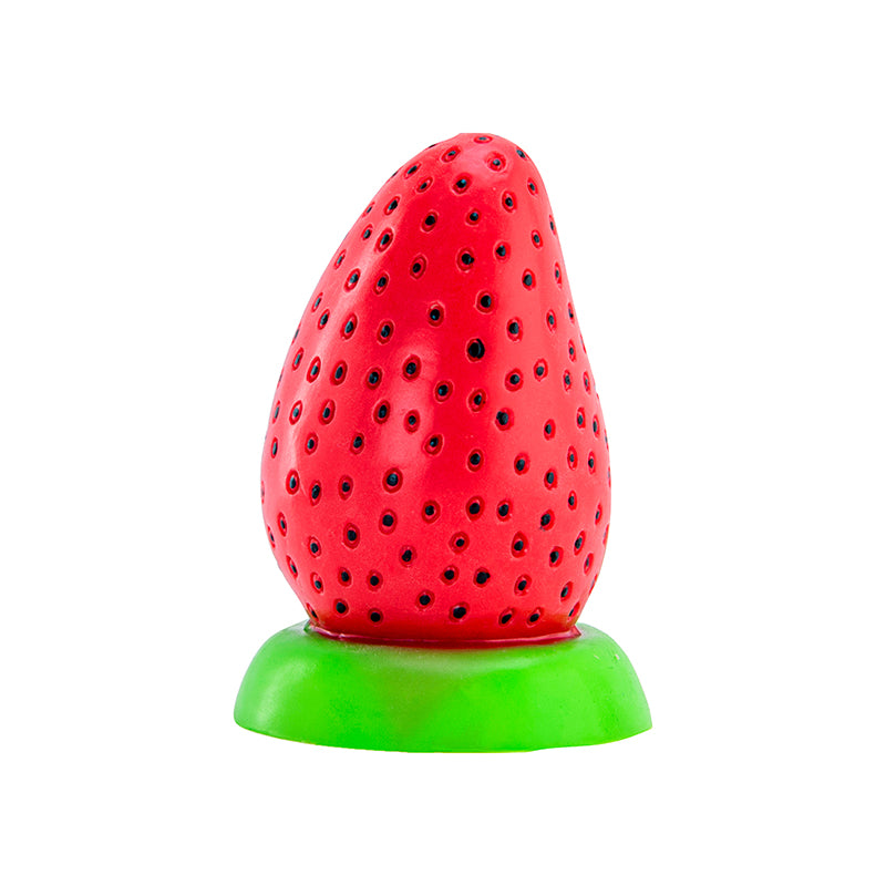 Fun Imitation Strawberry Soft Silicone Dildo 4.37 Inch