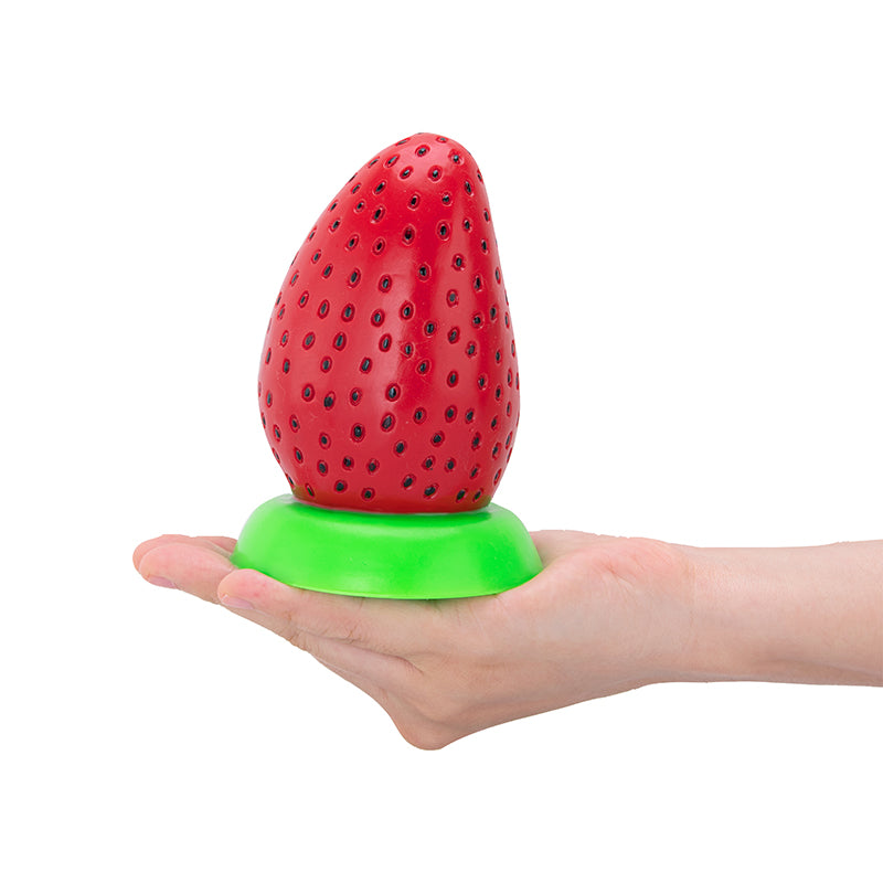 Fun Imitation Strawberry Soft Silicone Dildo 4 Inch