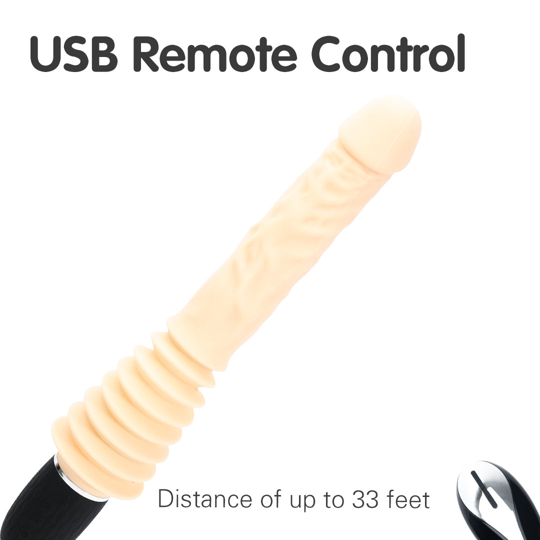 Viper-X Thrusting Remote Control Vibrating Dildo