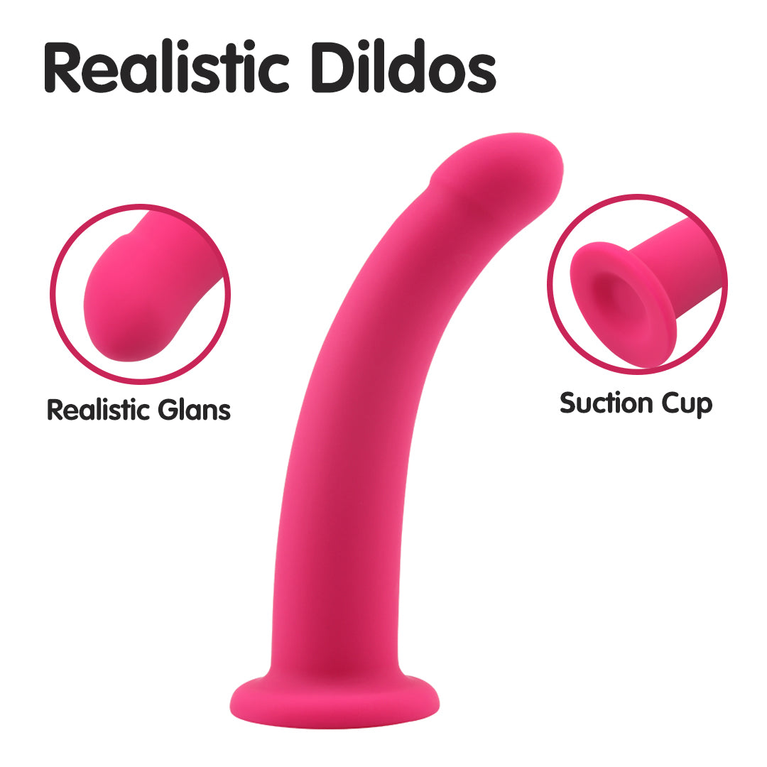 Bend Over Pink Dildo 7 Inch