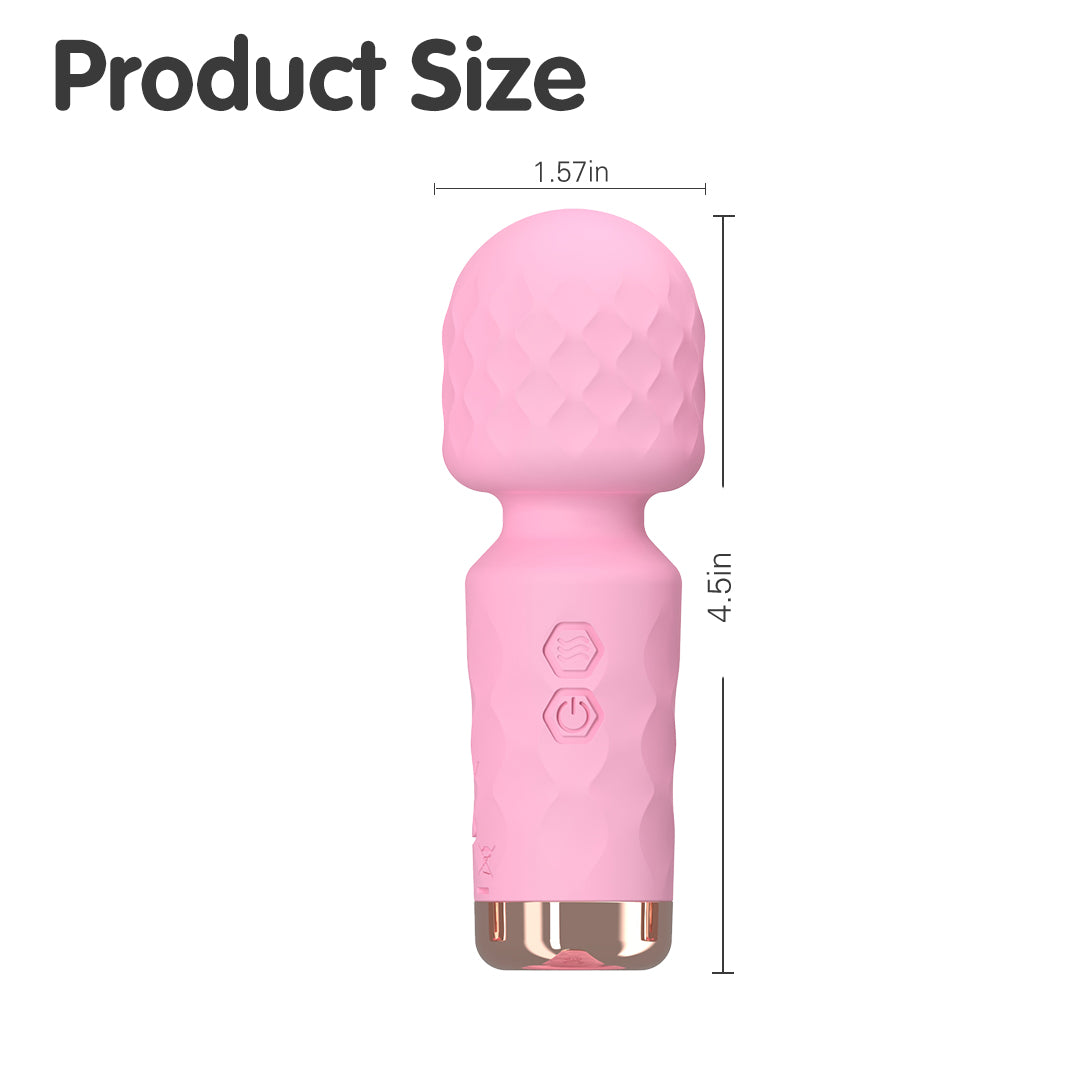 Pink Whisper Rechargeable Mini Massage Wand Vibrator