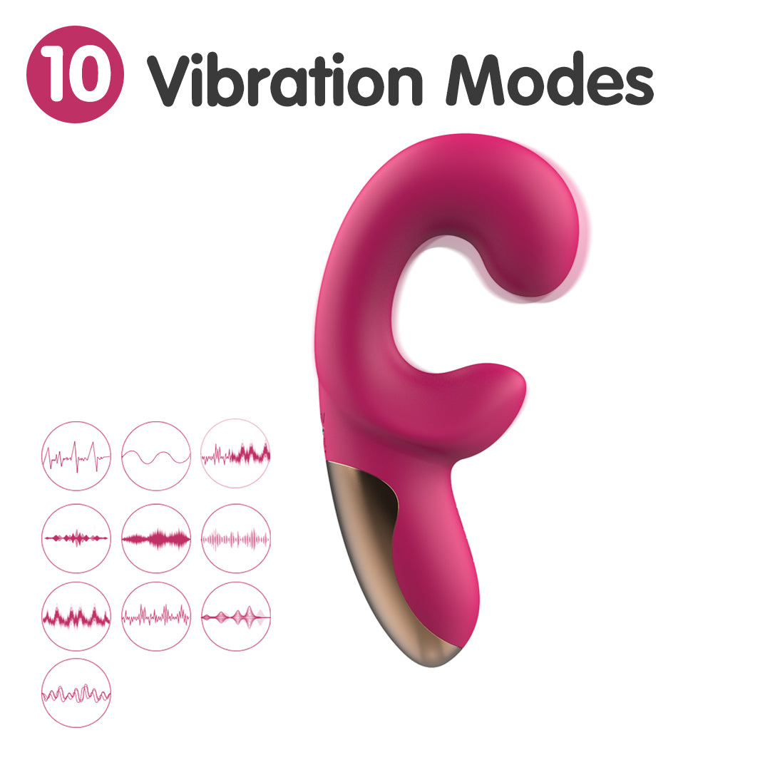 Curved Rabbit Clitoral Vibrator