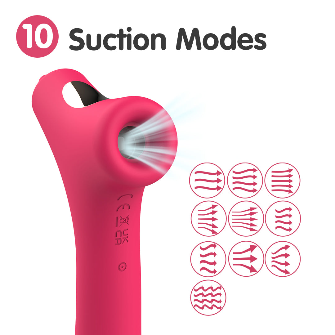 Trio Pleasure 3-in-1 G-Spot and Clitoral Suction Vibrator