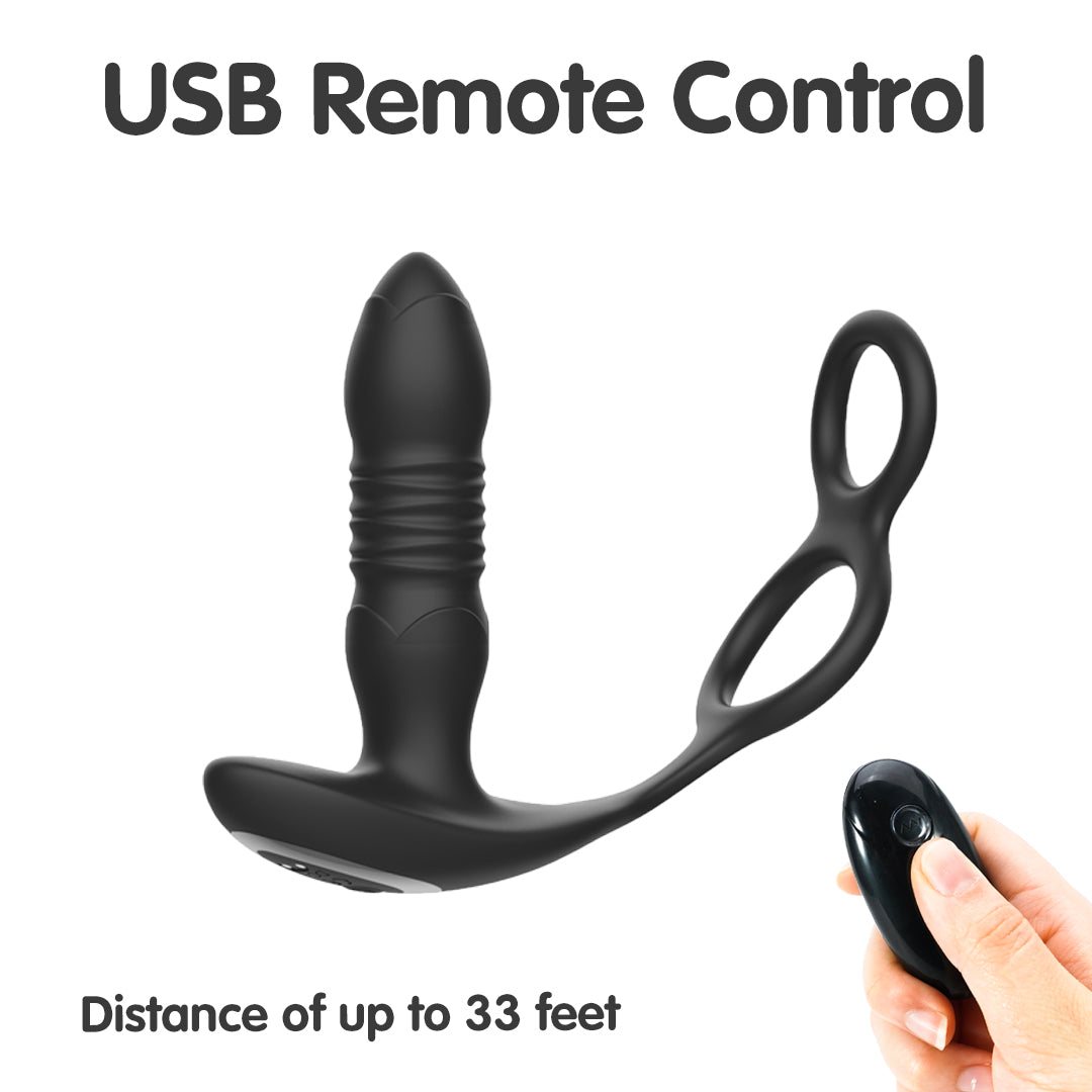 InnerGlo Rechargeable Remote Control Thrusting Prostate Massager