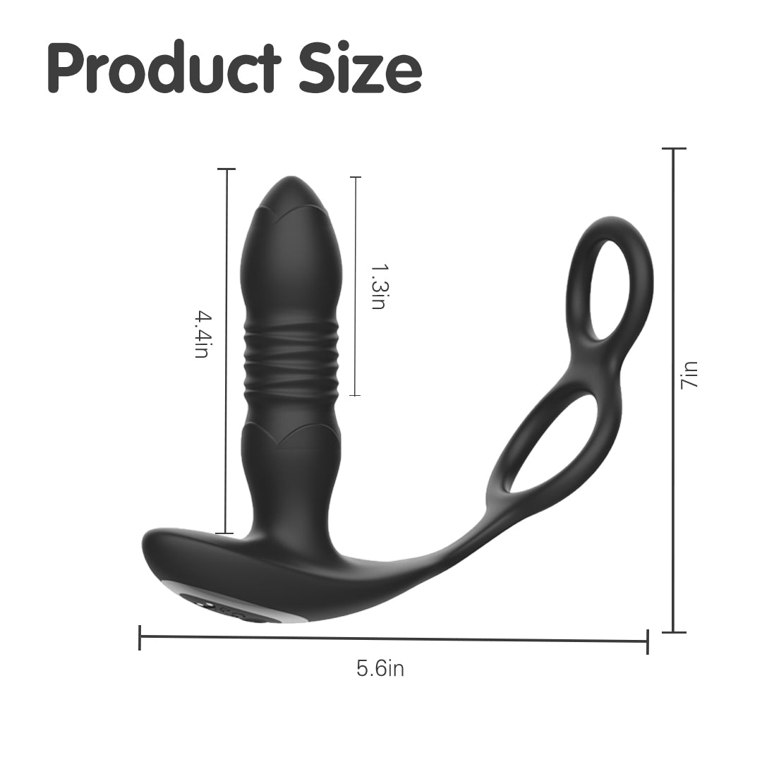 InnerGlo Rechargeable Remote Control Thrusting Prostate Massager