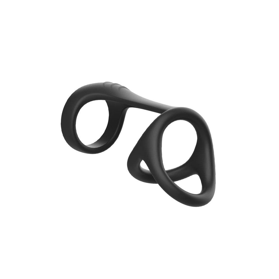 BlissCircle Black Silicone Rubber Penis Ring