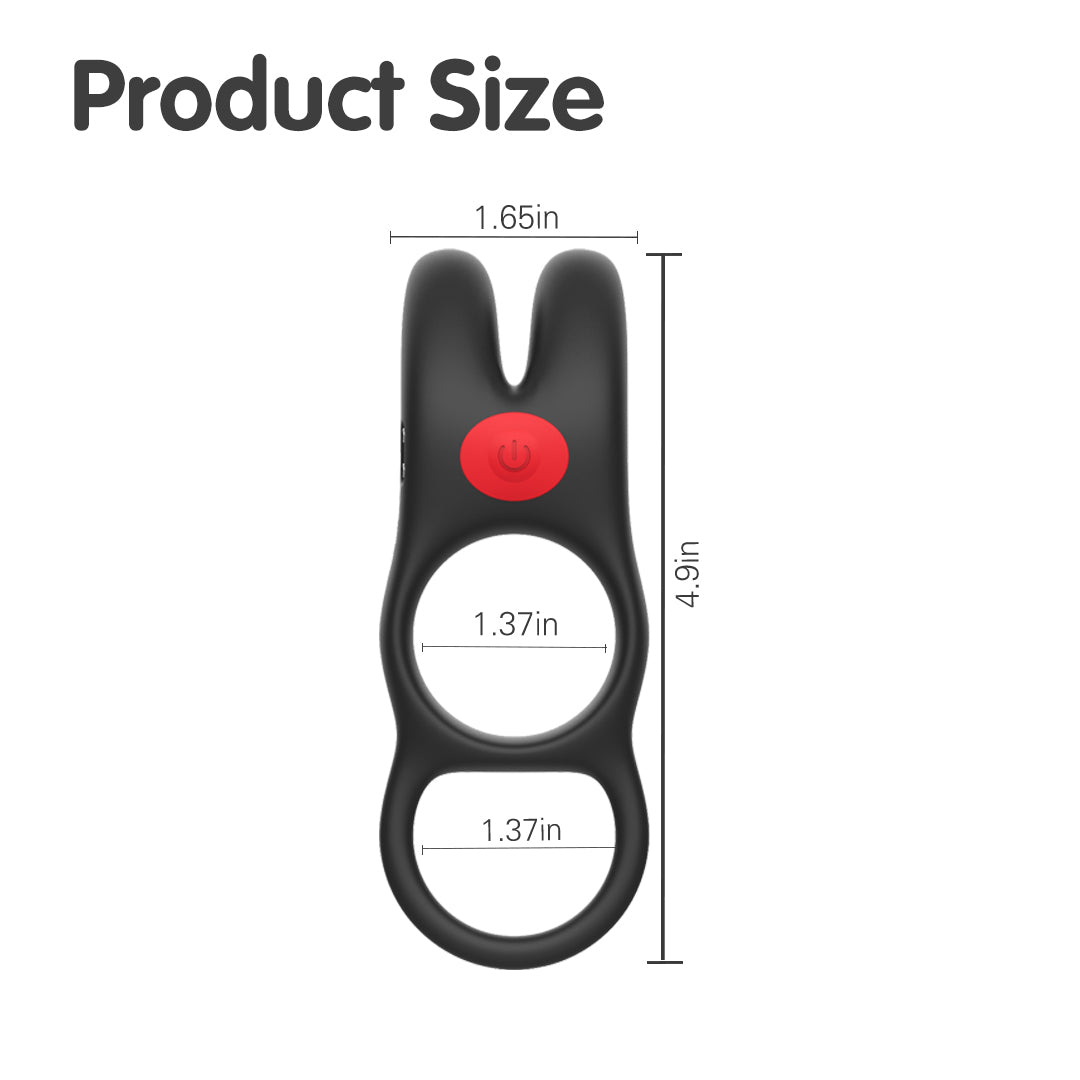 TickleTail 10 Function Vibrating Rabbit Cock Ring