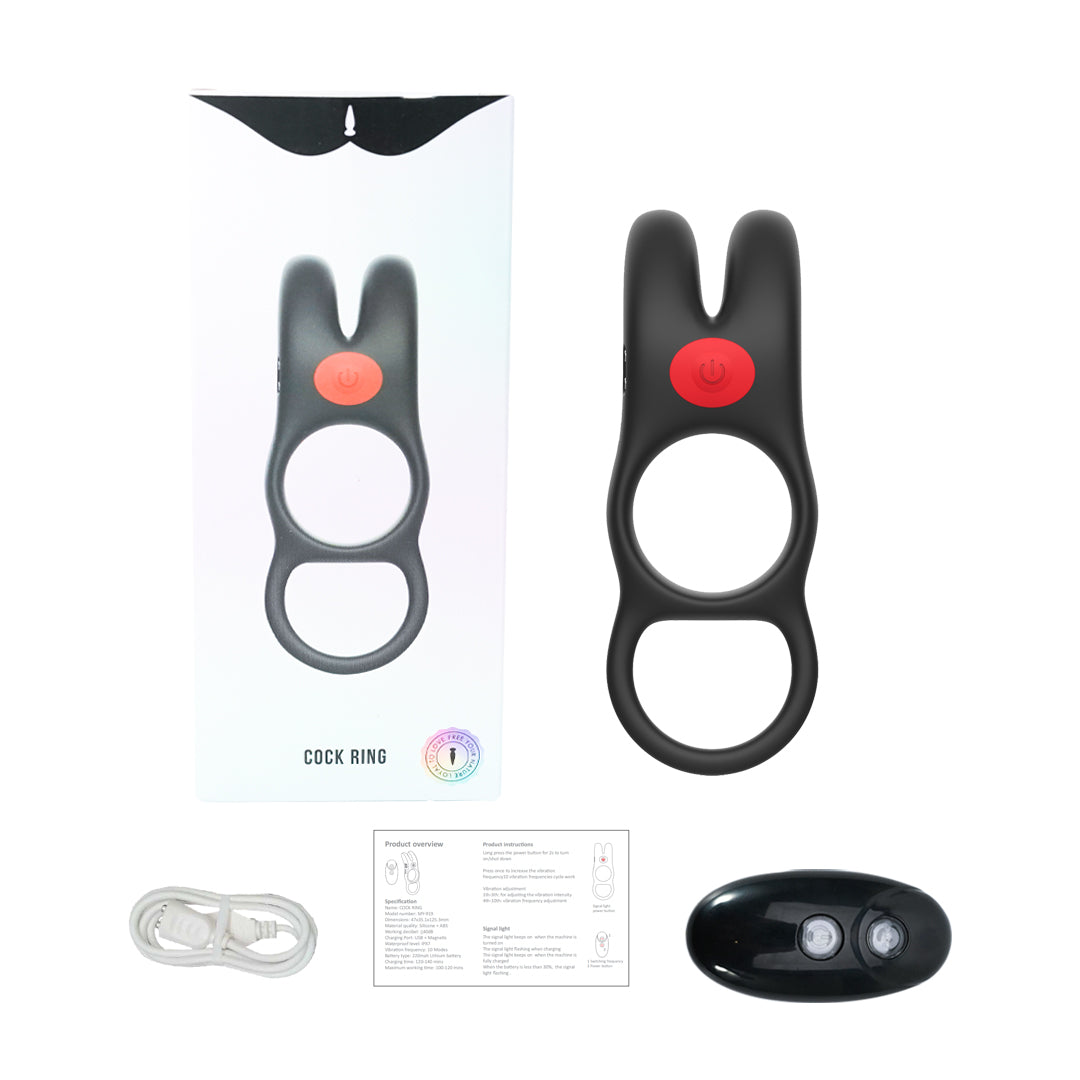 TickleTail 10 Function Vibrating Rabbit Cock Ring