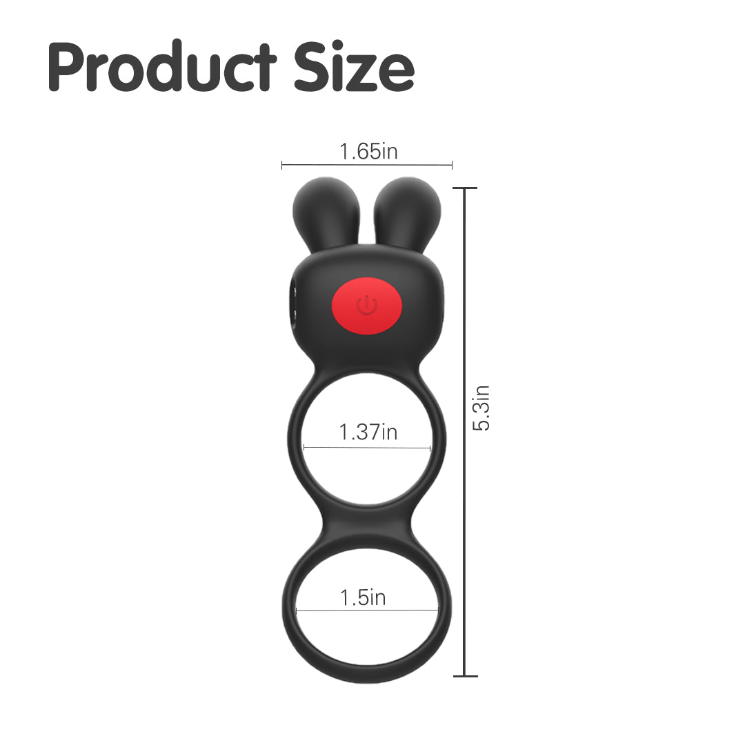 PulseBunny Stimulating Rechargeable Rabbit Cock Ring