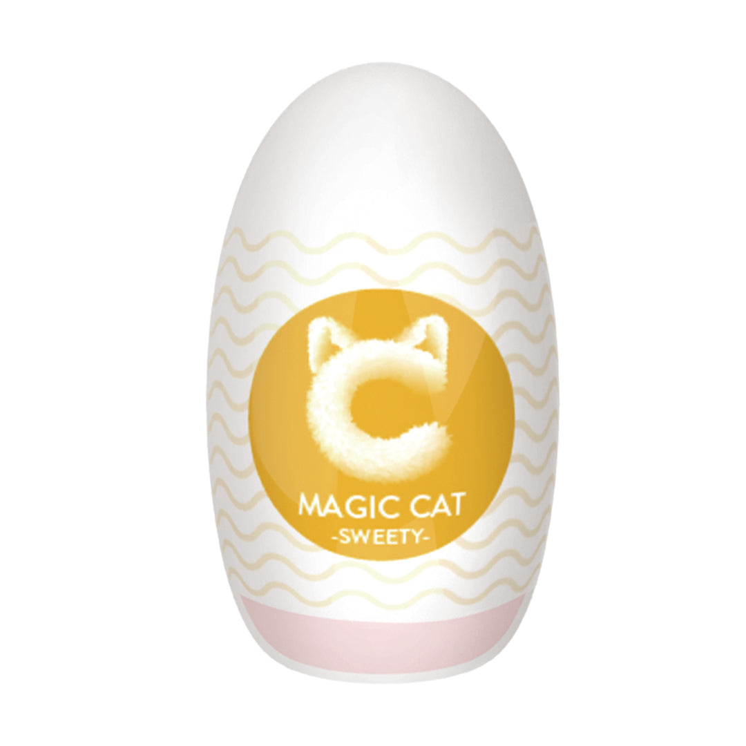 Magic Cat Textured Male Masturbator - Yellow