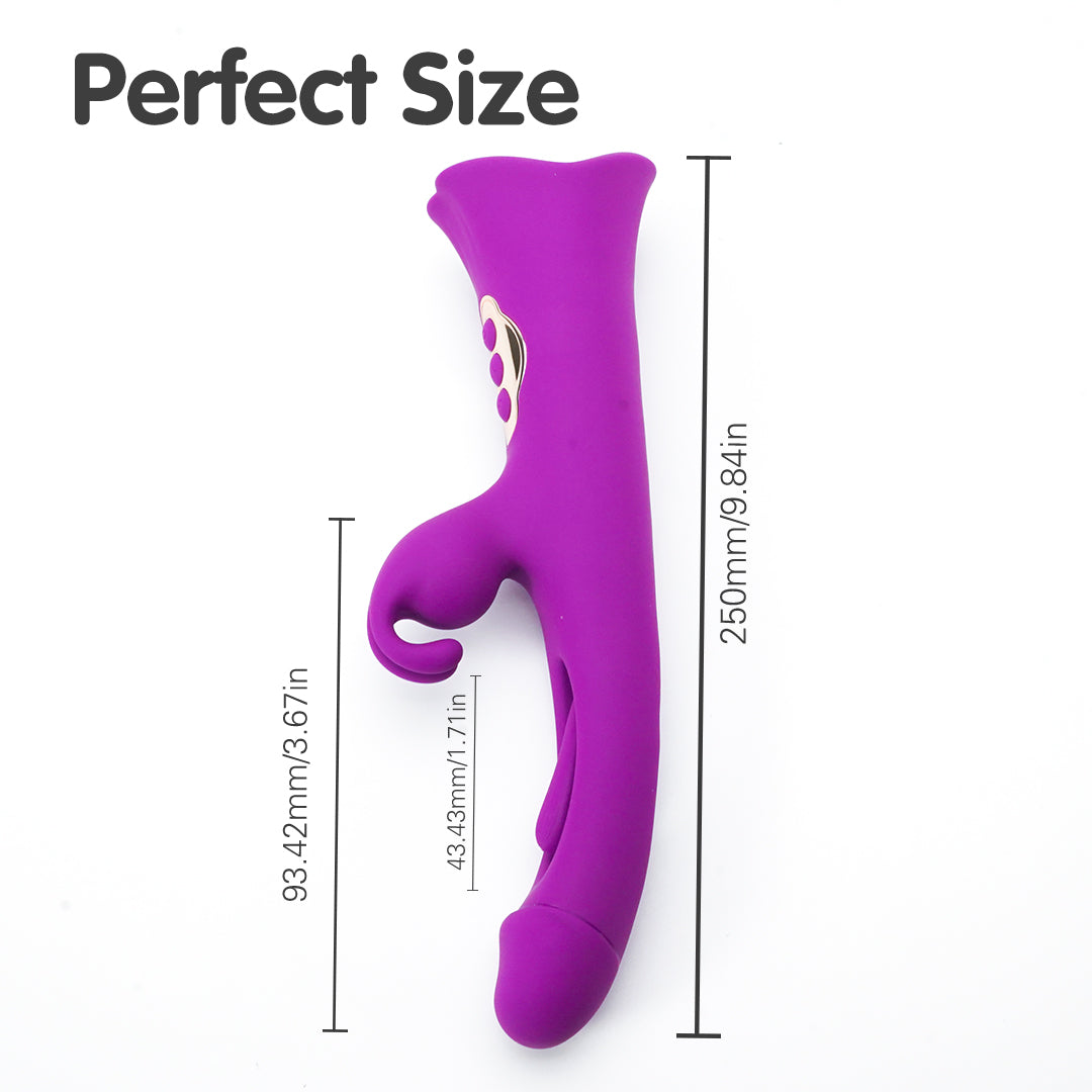 Tease Park 3-in-1 Tongue Clapping Vibrator