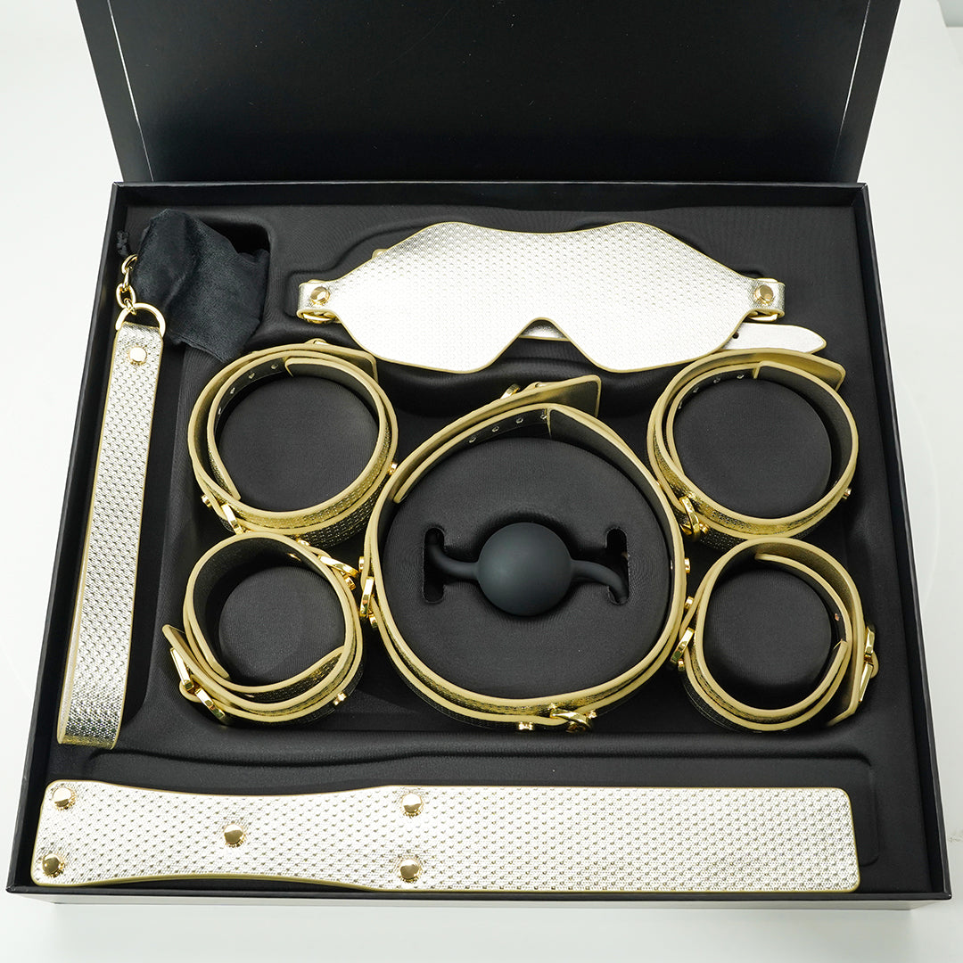 BDSM Luxury Bondage Set - Gold