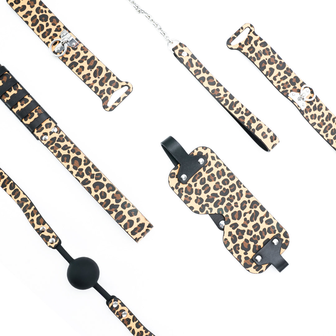 BDSM Luxury Bondage Set - Leopard