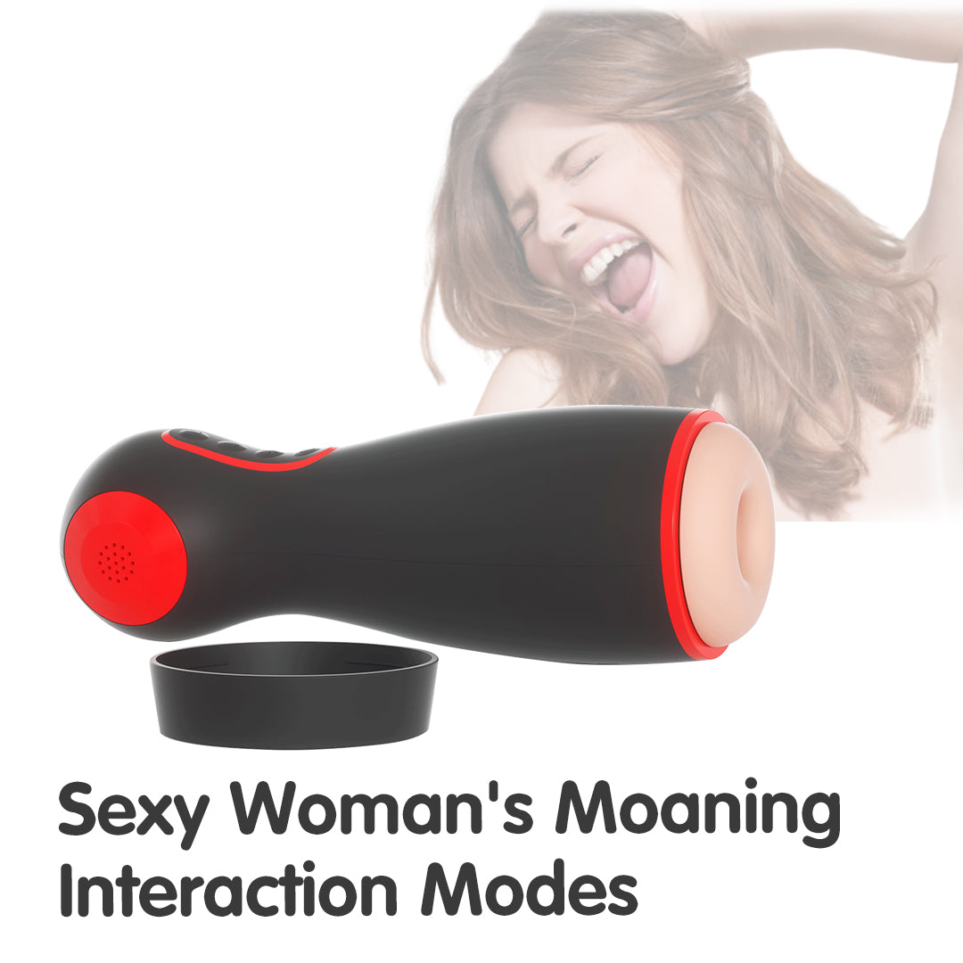 CIVI Suction Squeeze Vibrating Voice Masturbator