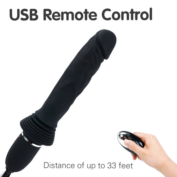 Viper-X Thrusting & Heating Remote Control Vibrating Dildo