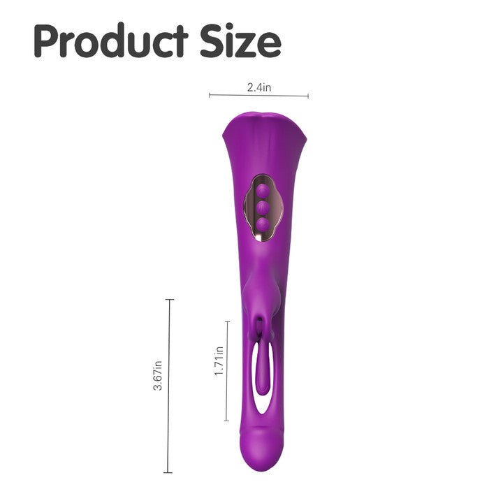 Tease Park 3-in-1 Tongue Clapping Vibrator